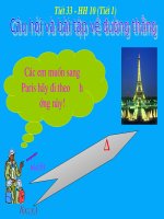 Tiết 33  câu hỏi và bài tập về đường thẳng