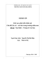 Giáo án trang trí váy hoa