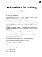 Kế toán doanh thu bán hàng 