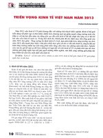 Triển vọng kinh tế việt nam năm 2013 