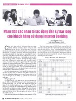 Phân tích các nhân tố tác động đến sự hài lòng của khách hàng sử dụng internet banking 