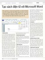 Tạo sách điện tử với microsoft word 