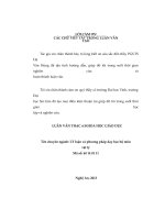 Vận dụng dạy học giải quyết vấn đề vào dạy học phần quang hình học lớp 11 trung học phố thông chương trình cơ bản 