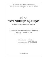 XÂY DỰNG HỆ THỐNG TÌM KIẾM TÀI LIỆU DỰA TRÊN VỊ TRÍ