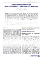 Những ngộ nhận thường gặp trong thẩm định giá trị bất động sản ở việt nam 