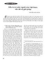 Đầu tư ra nước ngoài của việt nam vấn đề và giải pháp 