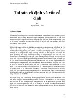 Tài sản cố định và vốn cố định