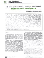 Mối quan hệ giữa xuất khẩu, lạm phát, và tỷ giá hối đoái trường hợp cá tra việt nam 