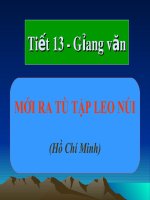 Mới ra tù tập leo núi