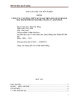 Hoàn thiện công tác văn th và lu trữ Văn phòng HĐND-UBND quận Hoàng Mai