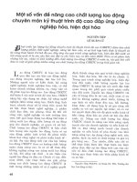 Một số vấn đề nâng cao chất lượng lao động chuyên môn kỹ thuật trình độ cao đáp ứng công nghiệp hóa, hiện đại hóa 