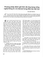 Phương pháp đánh giá trình độ ứng dụng công nghệ thông tin và internet trong đào tạo đại học 