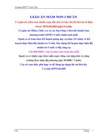 Giáo án mầm non trọn bổ cả năm học