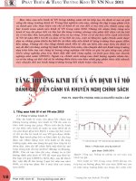 Tăng trưởng kinh tế và ổn định vĩ mô   đánh giá, viễn cảnh và khuyến nghị chính sách 