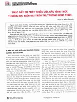 Thúc đẩy sự phát triển của các hình thức thương mại hiện đại trên thị trường nông thôn 