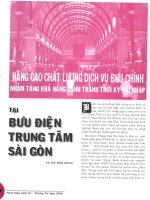 Nâng cao chất lượng dịch vụ bưu chính nhằm tăng khả năng cạnh tranh thời kỳ hội nhập tại bưu điện trung tâm sài gòn 