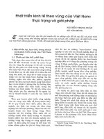 Phát triển kinh tế theo vùng của việt nam thực trạng và giải pháp 