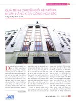 Quá trình chuyển đổi hệ thống ngân hàng của cộng hòa séc 