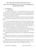 SKKN tăng cường hiệu quả trong kiểm tra đánh giá học sinh THCS 