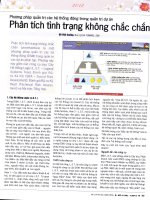 Phương pháp quản trị các hệ thống động trong quản trị dự án   phân tích tình trạng không chắc chắn 