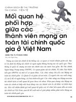 Mối quan hệ phối hợp giữa các thành viên mạng an toàn tài chính quốc gia ở việt nam 