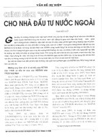Chính sách 0%   100% cho nhà đầu tư nước ngoài 