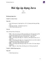 Bài tập áp dụng java 