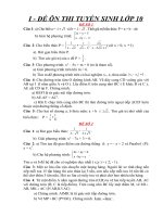 TOÁN 9 (đề ôn thi lên lớp 10)