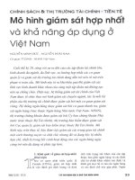 Mô hình giám sát hợp nhất và khả năng áp dụng ở việt nam 