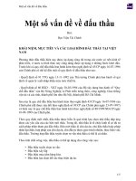 Một số vấn đề về đấu thầu 