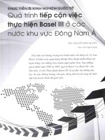 Qúa trình tiếp cận việc thực hiện basel III ở các nước khu vực đông nam á 