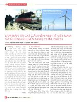 Lạm bàn tái cơ cấu nền kinh tế việt nam và những khuyến nghị chính sách 