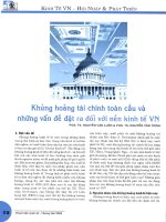 Khủng hoảng tài chính toàn cầu và những vấn đề đặt ra đối với nền kinh tế việt nam 