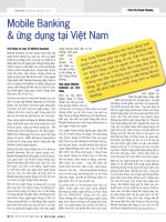 Mobile banking và ứng dụng tại việt nam 