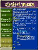 sắp xếp mảng bằng thuật toán tráo đổi và nổi bọt