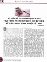 kế toán chi phí doanh nghiệp thực trạng và định hướng đổi mới hệ thống kế toán chi phí doanh nghiệp việt nam 