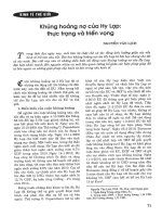 Khủng hoảng nợ của hy lạp thực trạng và triển vọng 