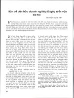 Bàn về văn hóa doanh nghiệp từ góc nhìn vốn xã hội 