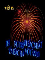 Chương III   bài 2  phương trình quy về phương trình bậc nhất, bậc hai