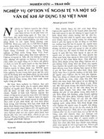 Nghiệp vụ option về ngoại tệ và một số vấn đề khi áp dụng tại việt nam 