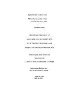 Một số giải pháp quản lý hoạt động tổ chuyên môn ở các trường trung học cơ sở ở huyện lang chánh, tỉnh thanh hóa 