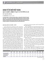 Kinh tế vĩ mô việt nam quá khứ, hiện tại và tương lai   kỳ i quá khứ, hiện tại 