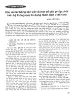 Bàn về hệ thống liên kết và một số giải pháp phát triển hệ thống quỹ tín dụng nhân dân việt nam 