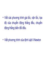 Chuyển động của vật bị ném