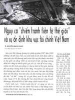 Nguy cơ chiến tranh tiền tệ thế giới và sự ổn định khu vực tài chính việt nam 