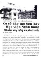 Cơ sở đào tạo sơn tây   học viện ngân hàng 30 năm xây dựng và phát triển 