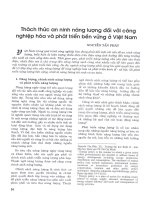 Thách thức an ninh năng lượng đối với công nghiệp hóa và phát triển bền vững ở việt nam 