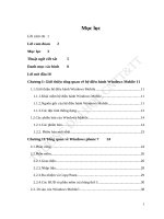 Phát triển ứng dụng quản lý thông tin cá nhân trên nền windows phone 7 