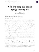 Vốn lưu động của doanh nghiệp thương mại 