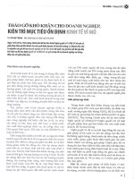 Tháo gỡ khó khăn cho doanh nghiệp, kiên trì mục tiêu ổn định kinh tế vĩ mô 